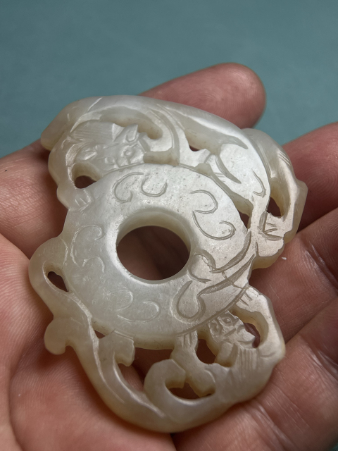 古玩玉器明代龍紋出闊璧拍賣,當前價格22800元