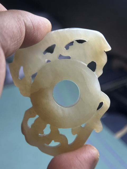 古玩玉器明代龍紋出闊璧拍賣,當前價格22800元