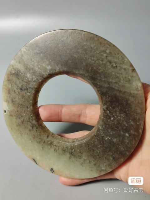 古玩玉器馬銜山料玉璧拍賣，當前價格1290元