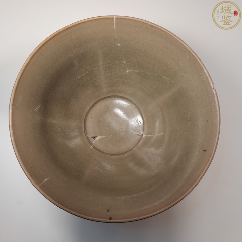 古玩陶瓷耀州窯青釉出筋折腰碗拍賣，當前價格3000元