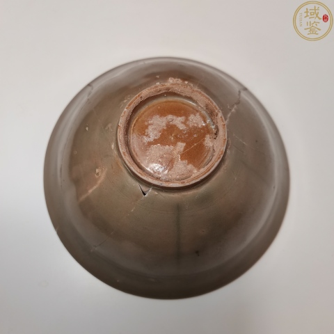 古玩陶瓷耀州窯青釉出筋折腰碗拍賣，當前價格3000元