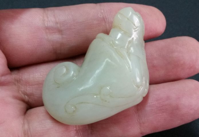 古玩玉器和田玉雕“瑞獸”把件拍賣,當(dāng)前價(jià)格528元