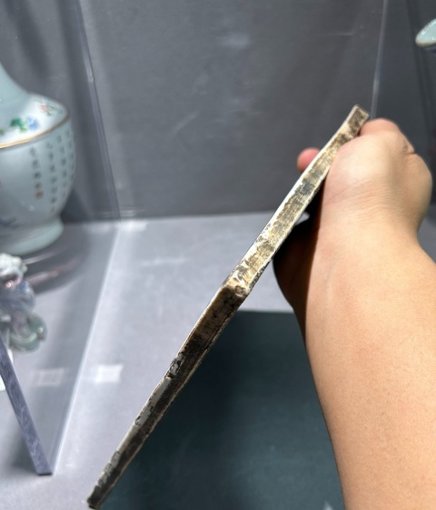 古玩陶瓷晚明清早青花描金纏枝花卉紋瓷板拍賣,當前價格4600元