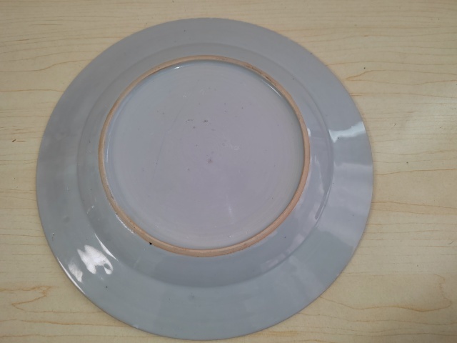 古玩陶瓷花卉紋青花盤拍賣，當前價格268元