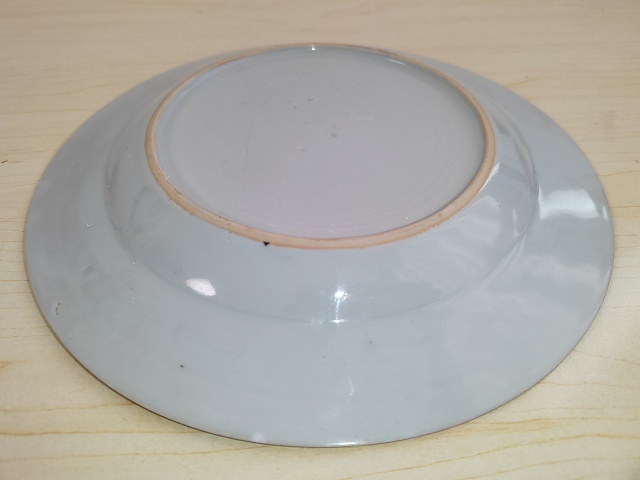 古玩陶瓷花卉紋青花盤拍賣，當前價格268元