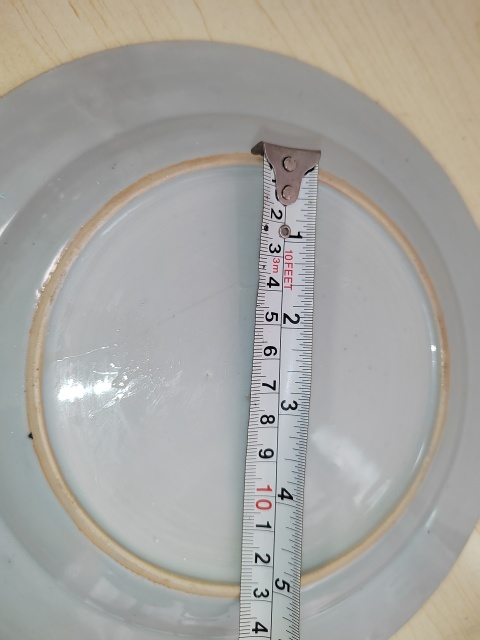 古玩陶瓷花卉紋青花盤拍賣，當前價格268元