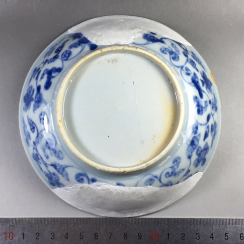 古玩陶瓷青花樹石欄桿圖盤拍賣,當前價格0元