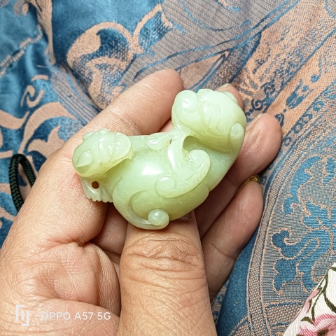 古玩玉器玉獸拍賣,當(dāng)前價(jià)格390元