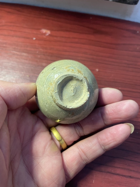 古玩陶瓷龍泉青瓷文房小水盂拍賣,當前價格399元