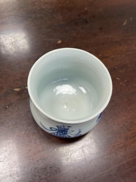 古玩陶瓷博古圖青花圈足缽式香爐拍賣,當前價格2888元