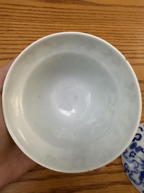 古玩陶瓷青花獅子滾繡球圖蓋碗拍賣，當前價格4300元