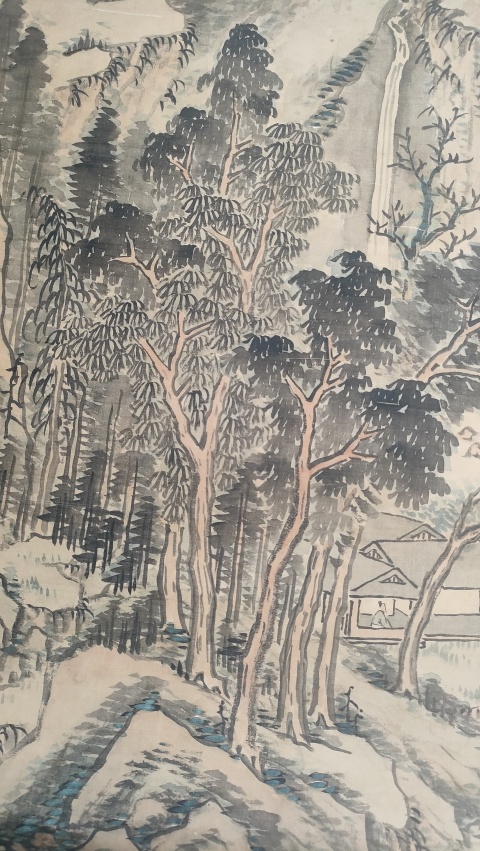 古玩字畫溪村訪友拍賣，當(dāng)前價格2000元