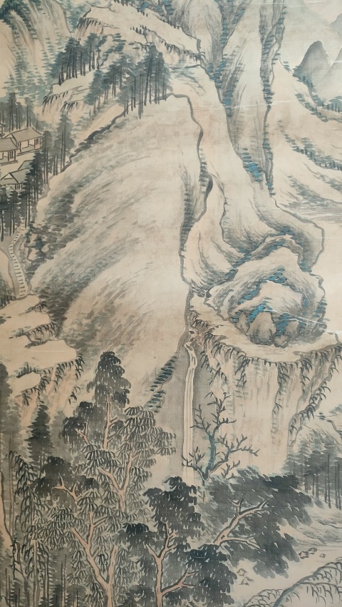 古玩字畫溪村訪友拍賣，當(dāng)前價格2000元