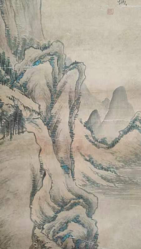 古玩字畫溪村訪友拍賣，當(dāng)前價格2000元