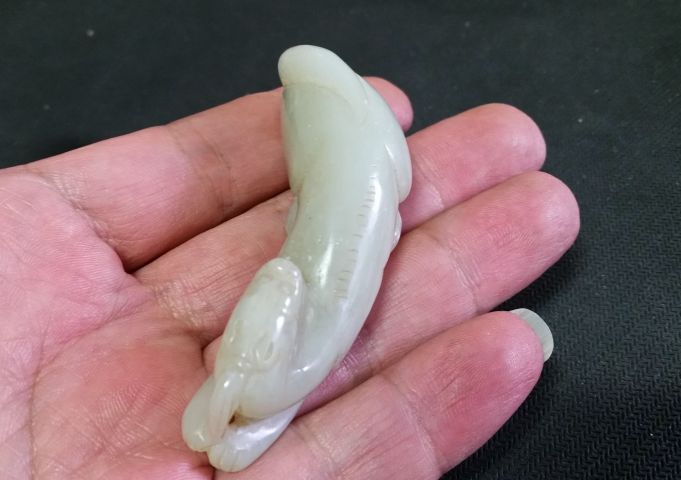 古玩玉器和田玉雕“瑞獸”把件拍賣,當(dāng)前價(jià)格550元