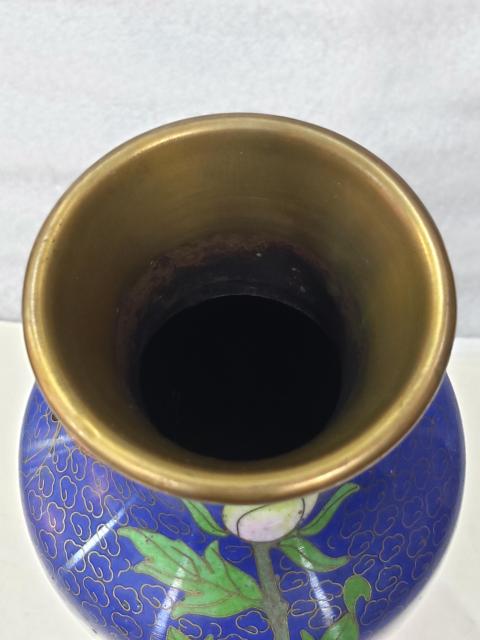古玩雜項景泰藍銅瓶拍賣,當前價格688元