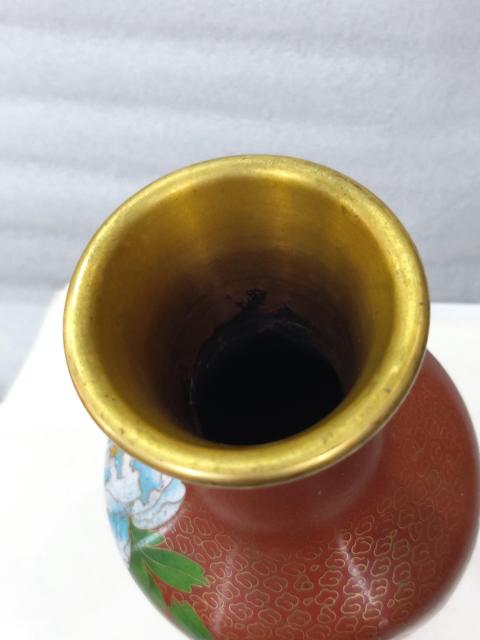 古玩雜項景泰藍銅瓶拍賣,當前價格780元