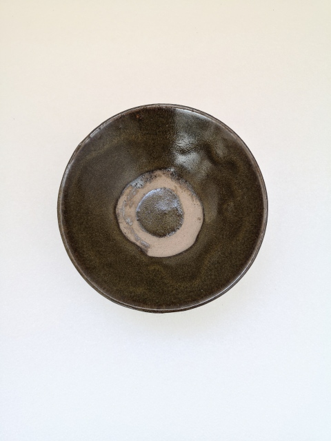 古玩陶瓷茶葉末釉澀圈圈足疊燒工藝碗拍賣,當前價格198元