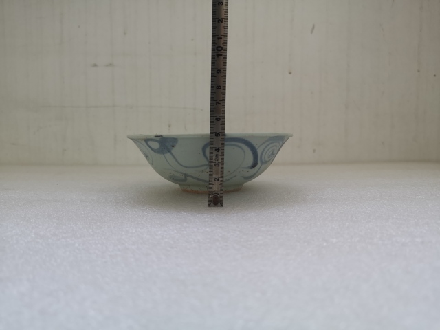 古玩陶瓷云氣紋青花碗拍賣,當前價格1200元