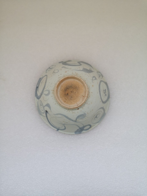 古玩陶瓷云氣紋青花碗拍賣,當前價格1200元