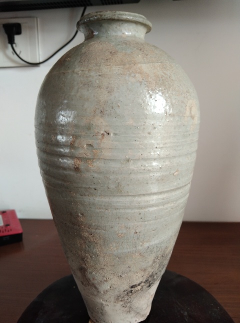 古玩陶瓷越窯系青白釉梅瓶拍賣,當前價格28600元