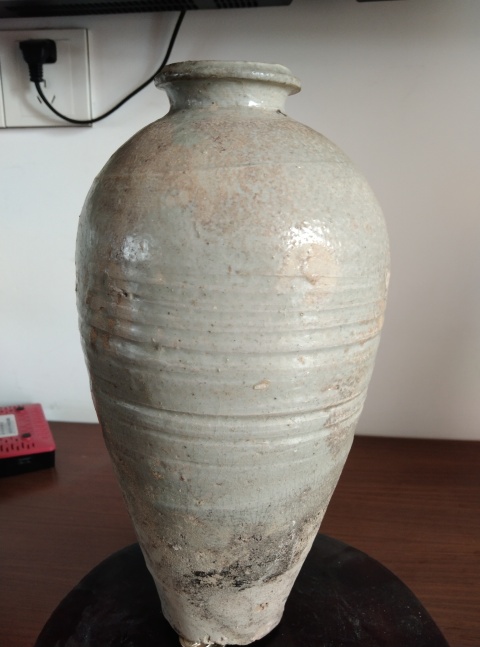 古玩陶瓷越窯系青白釉梅瓶拍賣,當前價格28600元