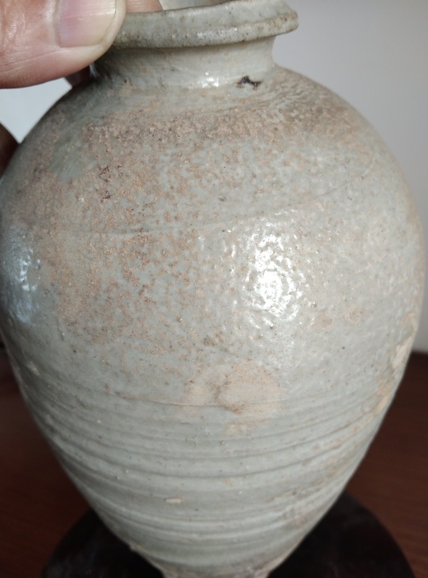 古玩陶瓷越窯系青白釉梅瓶拍賣,當前價格28600元