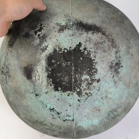 古玩銅器戰(zhàn)漢銅釜拍賣,當(dāng)前價(jià)格3680元