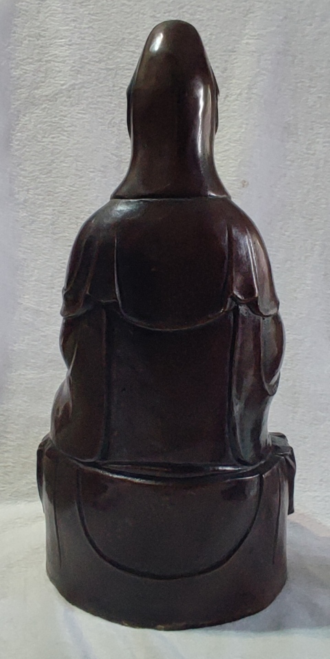 古玩雜項銅觀音拍賣，當前價格1388元