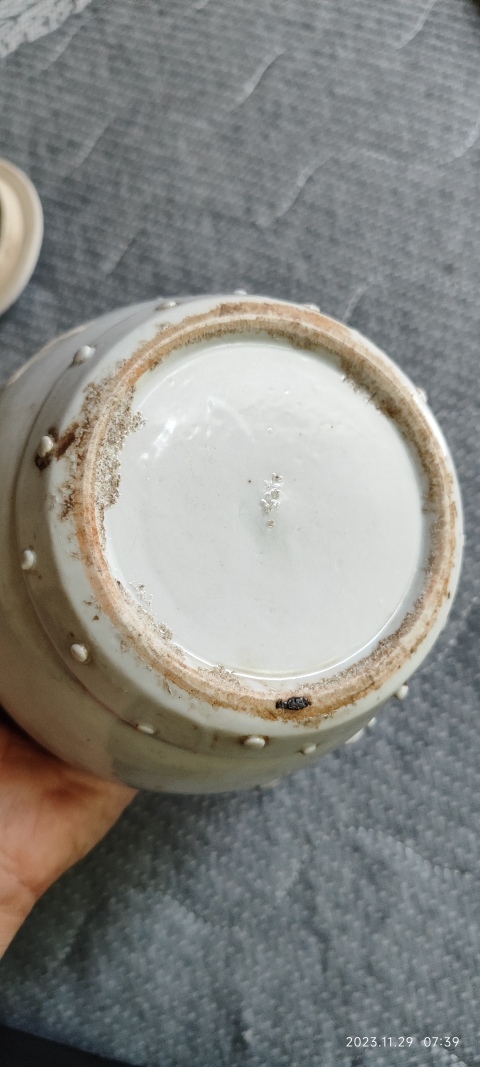 古玩陶瓷德化窯梅花蓋罐拍賣，當前價格2800元