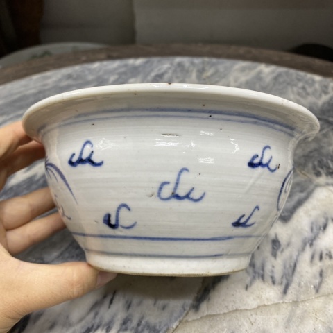 古玩陶瓷青花趕珠龍紋香爐拍賣,當前價格4600元