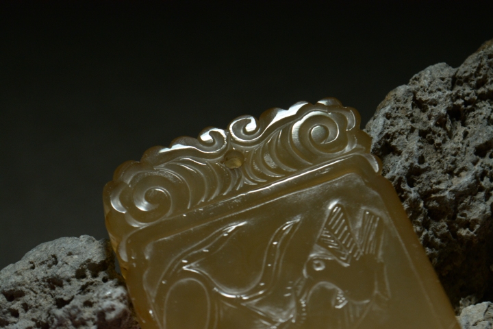 古玩玉器瑪瑙雕“仙人煉丹”牌拍賣，當前價格10000元