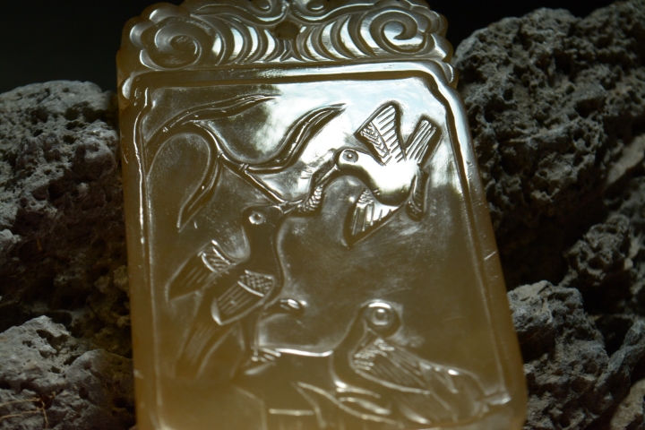 古玩玉器瑪瑙雕“仙人煉丹”牌拍賣，當前價格10000元