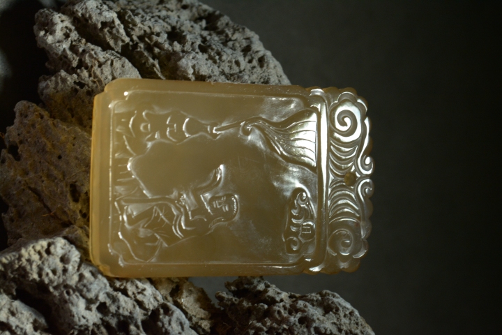 古玩玉器瑪瑙雕“仙人煉丹”牌拍賣，當前價格10000元