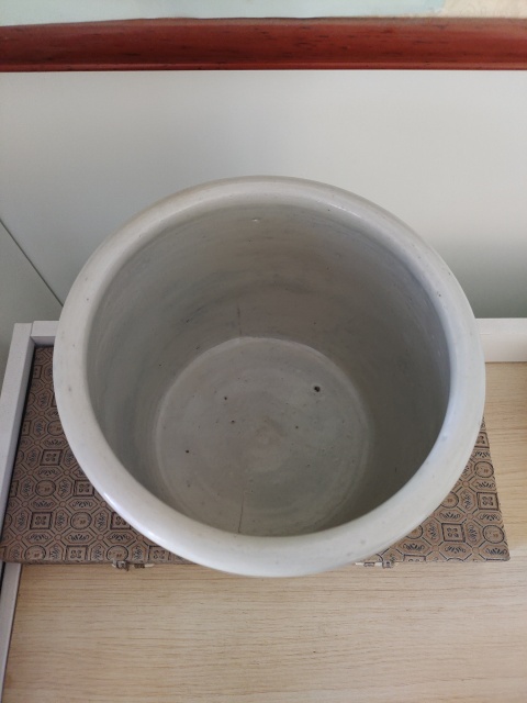 古玩陶瓷清咸豐青花雙龍戲珠紋筒式香爐拍賣，當前價格980元