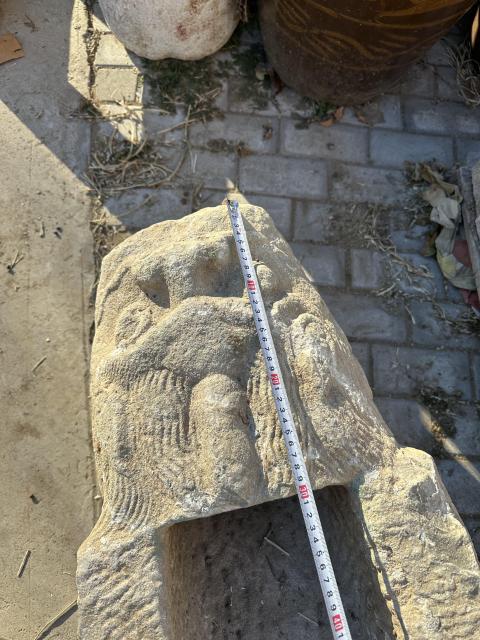 古玩雜項漢白玉“螭首散水”龍吐水拍賣,當前價格18500元