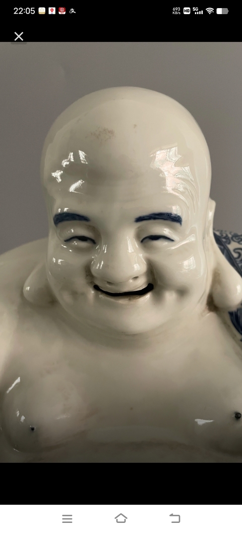 彌勒佛瓷塑拍賣，當前價格1999元