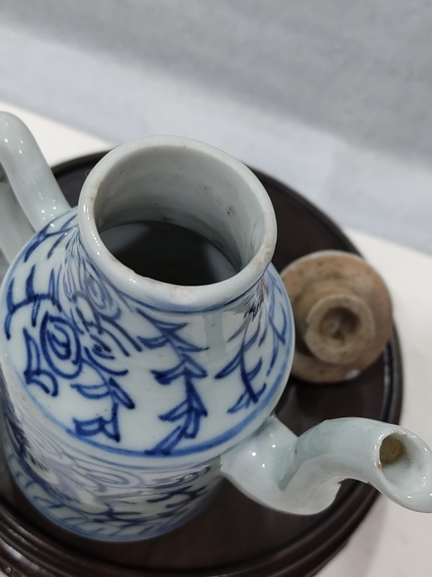 古玩陶瓷青花纏枝花紋壺拍賣,當前價格880元