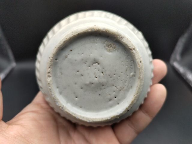 古玩陶瓷青花花卉紋粉盒拍賣,當前價格600元