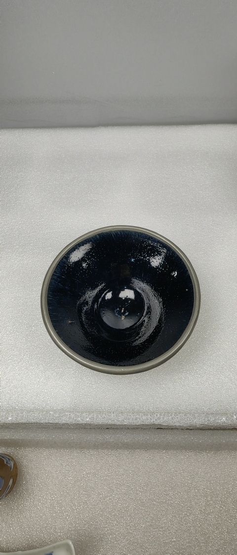 古玩陶瓷宋代藍兔毫建盞拍賣，當前價格48888元