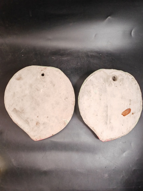 古玩陶瓷粉彩壽桃型壁瓶拍賣，當前價格1100元