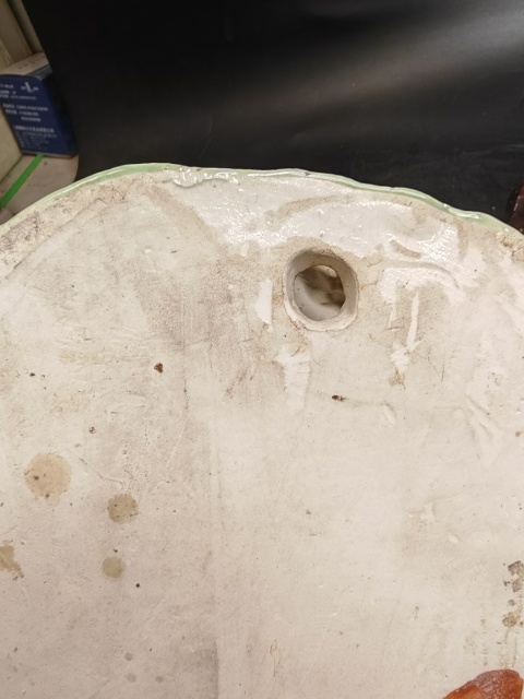 古玩陶瓷粉彩壽桃型壁瓶拍賣，當前價格1100元