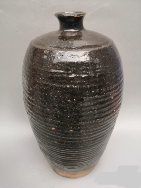 古玩陶瓷元到明早黑釉梅瓶拍賣,當(dāng)前價格1800元
