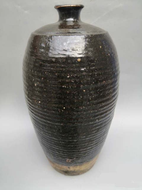古玩陶瓷元到明早黑釉梅瓶拍賣,當(dāng)前價格1800元