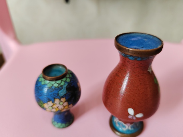 古玩雜項民國景泰藍觀音瓶拍賣,當前價格599元