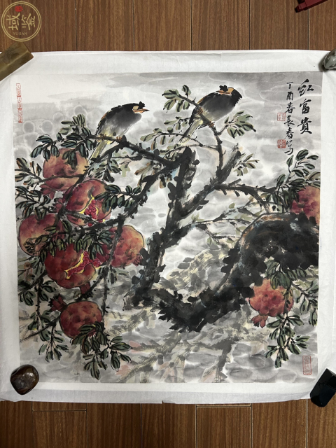 古玩字畫曹長春老師精品作品《花卉》拍賣,當前價格688元