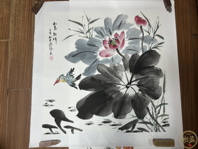 古玩字畫周藝老師精品斗方《和氣致祥》拍賣,當前價格458元