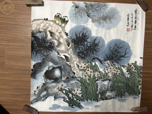 古玩字畫張國華老師《紫氣東來》拍賣,當(dāng)前價格458元