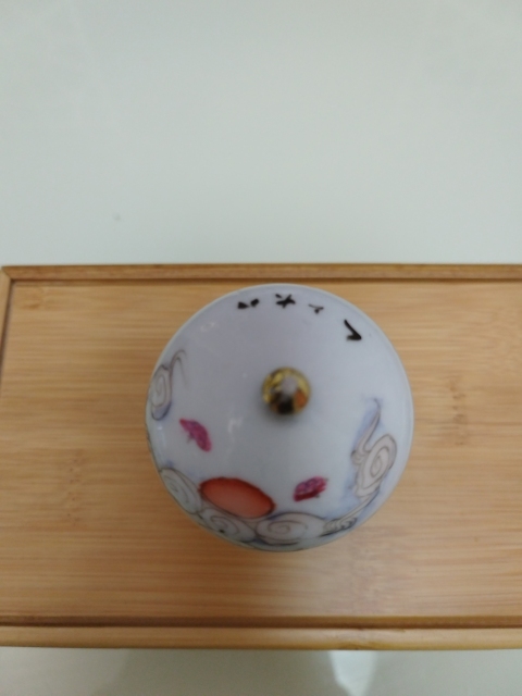 古玩陶瓷天女散花粉彩蓋缸拍賣,當(dāng)前價格680元