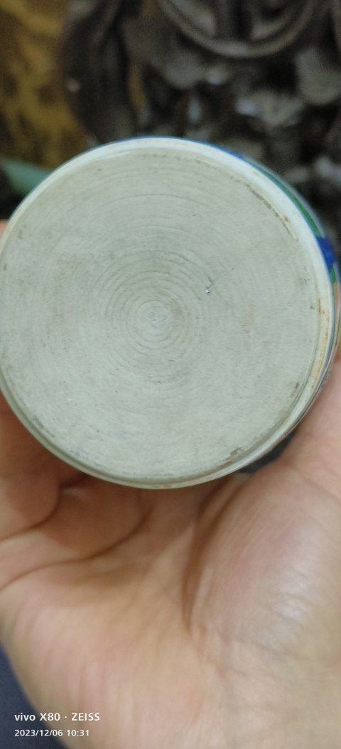 古玩陶瓷青花五彩麒麟問(wèn)鳳紋筒瓶拍賣,當(dāng)前價(jià)格15888元